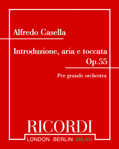 Introduzione, aria e toccata Op. 55 — 阿尔弗雷多·卡塞拉
