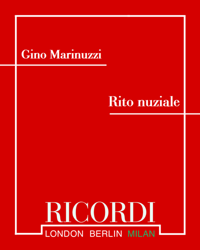 Rito nuziale — Gino Marinuzzi
