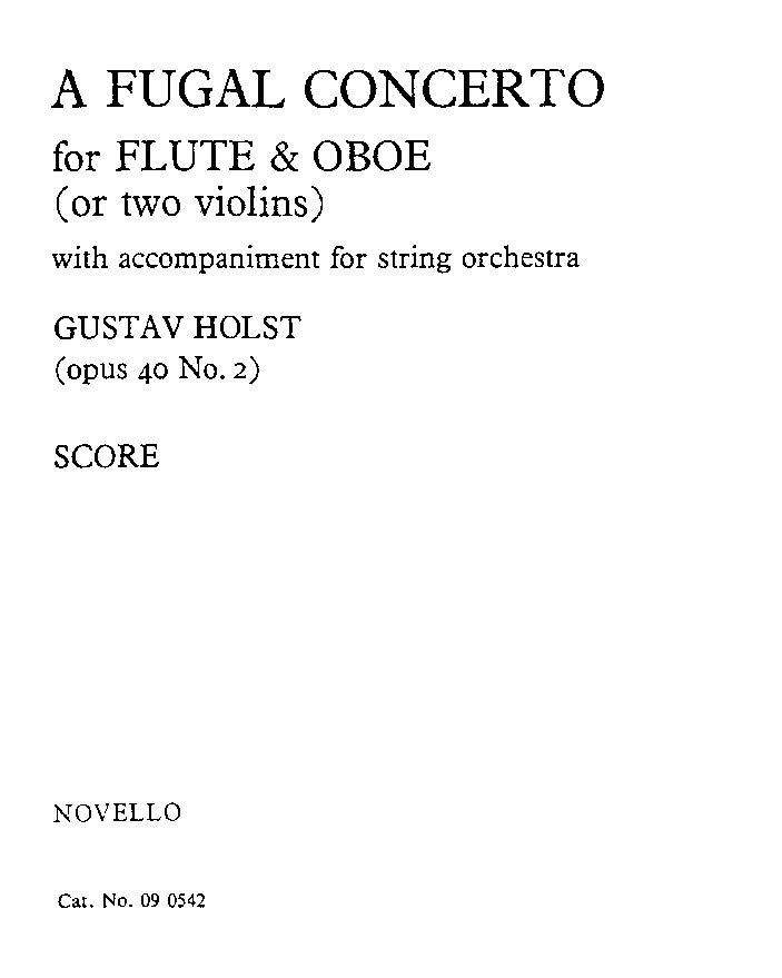 Fugal Concerto, op. 40 No. 2 — 霍尔斯特