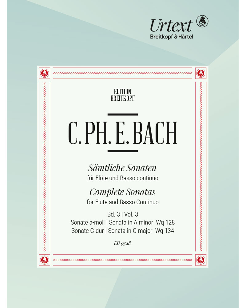 Complete Sonatas for Flute and Basso Continuo, Vol. 3 — C.P.E.巴赫
