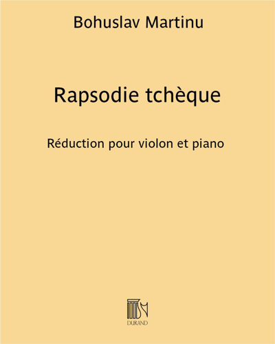 Rapsodie tchèque — Bohuslav Martinů