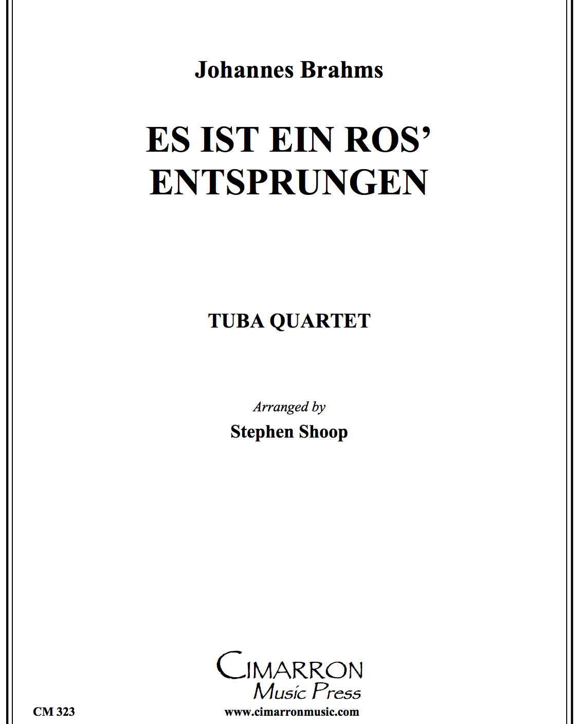 Es ist ein Ros' Entsprungen — 勃拉姆斯