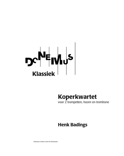 Brass Quartet — Henk Badings