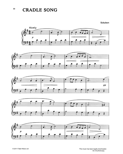 Cradle Song — 舒伯特