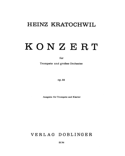 Konzert, op. 88 — Heinz Kratochwil
