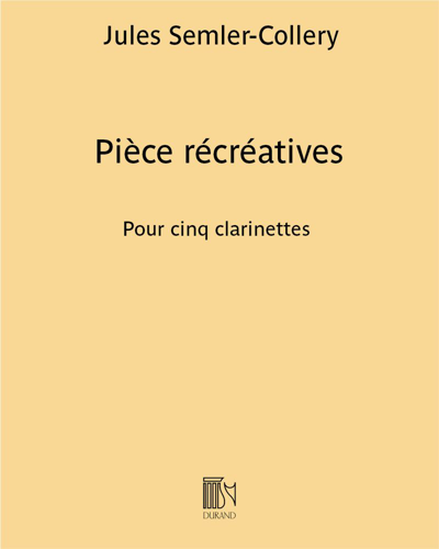 Pièce récréatives — Jules Semler-Collery