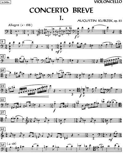 Concerto breve, op. 23 — Augustin Kubizek
