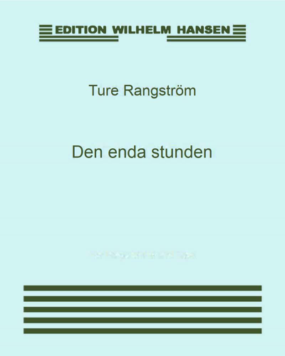 Den enda stunden — Ture Rangström