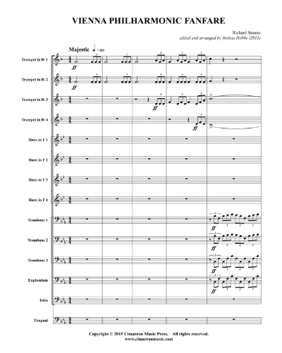 Vienna Philharmonic Fanfare — Joshua Hobbs