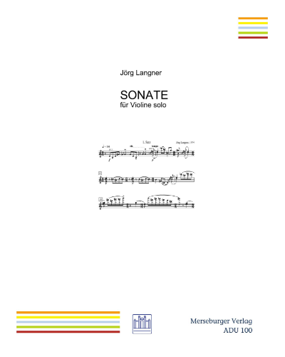 Sonata for Solo Violin — Jörg Langner
