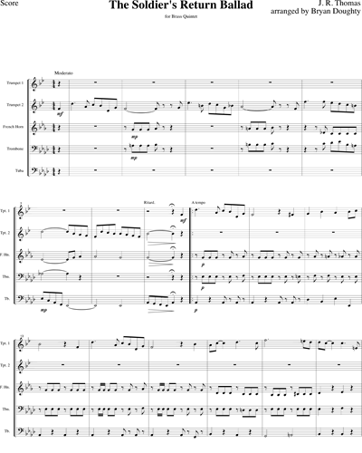 The Soldier's Return Ballad — John Rogers Thomas