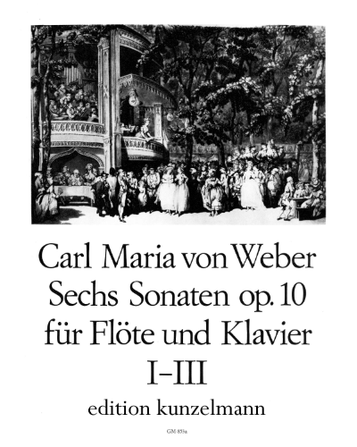 Sonatas for Flute and Piano, op. 10 No. 1-3 — Carl Maria von Weber