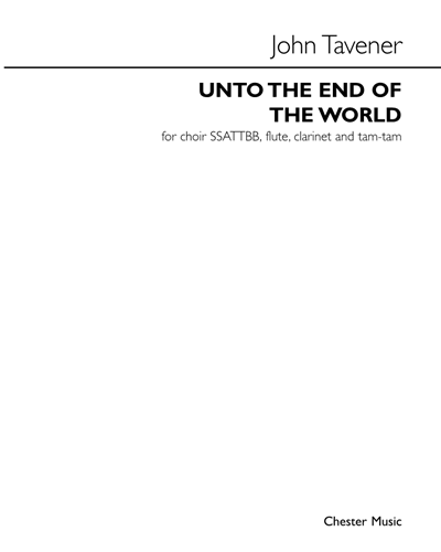Unto the End of the World — 约翰·塔文纳