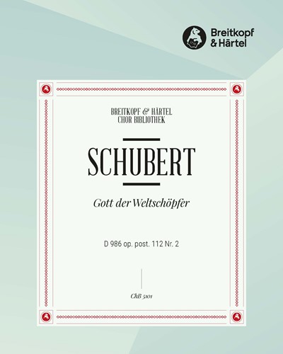 Gott der Weltschöpfer, op. post. 112/2 — 舒伯特