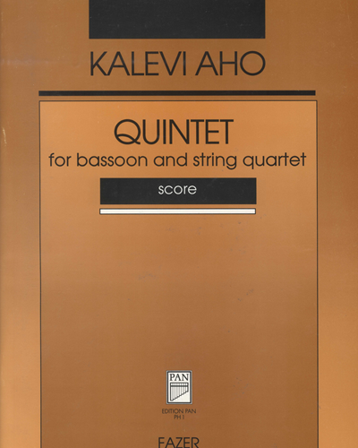 Quintet for Bassoon and String Quartet — Kalevi Aho
