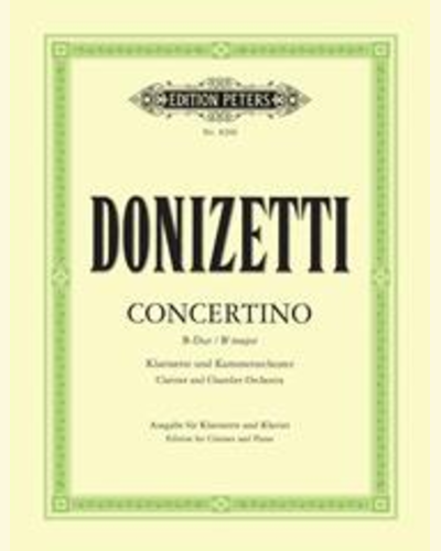 Clarinet Concertino in B flat — 多尼采蒂