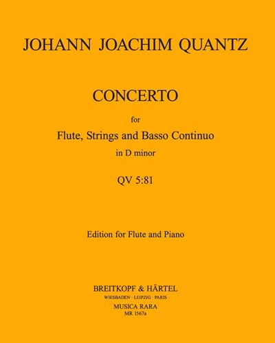 Flötenkonzert in D minor, QV 5:81 — 匡茨