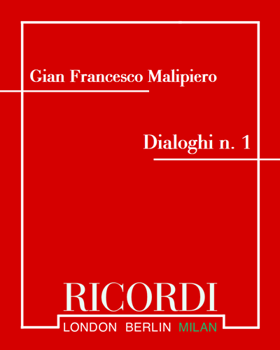 Dialoghi n. 1 - Con Manuel de Falla (in memoria) — 马利皮耶罗