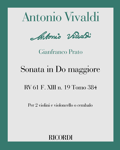 Sonata in C major, RV 61, F. XIII no. 19, Tomo 384 — 维瓦尔第