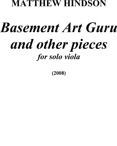 Basement Art Guru & other pieces — Matthew Hindson