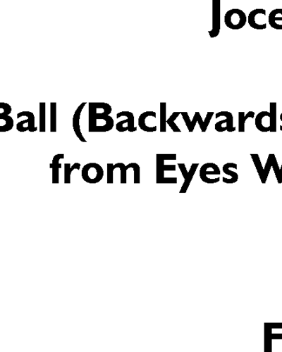 Masked Ball (Backwards Priests — Jocelyn Pook
