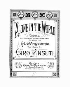 Alone In The World — Ciro Pinsuti