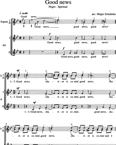 Drei Negro-Spirituals — Hilger Schallehn