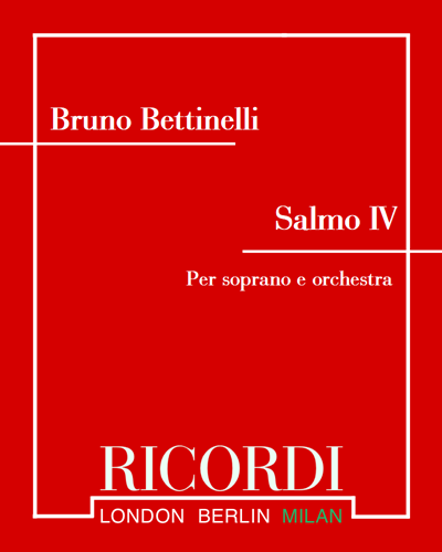 Salmo IV — Bruno Bettinelli
