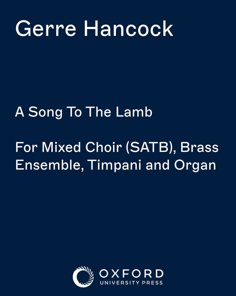 A Song To The Lamb — Gerre Hancock
