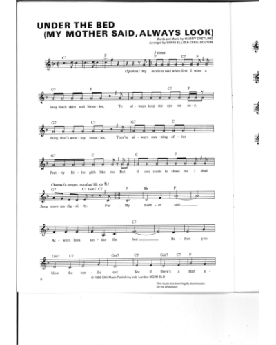 Under The Bed — Chris Ellis