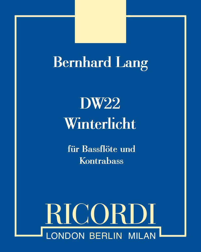 Winterlicht, DW 22 — Bernhard Lang