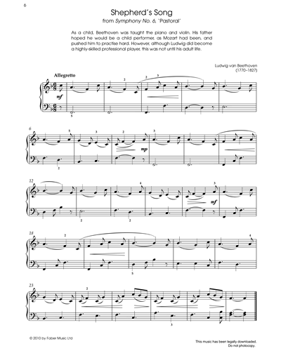 Shepherd's Song (from 'Symphony No. 6 'Pastoral') — 贝多芬