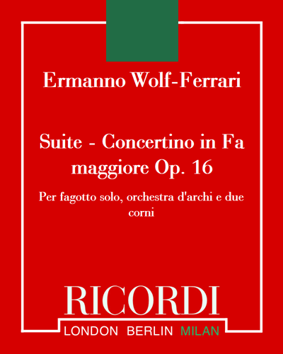 Concertino in F major, op. 16 — 沃尔夫-费拉里