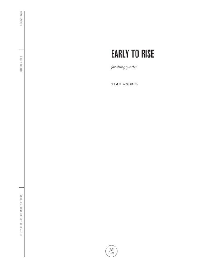 Early to Rise — Timo Andres