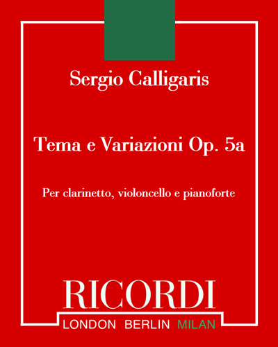 Tema e Variazioni, op. 5a — Sergio Calligaris