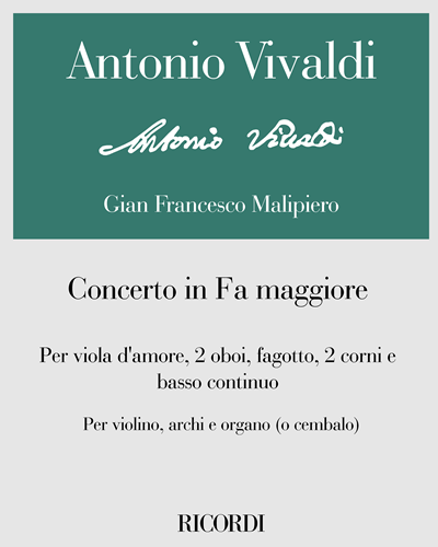 Concerto in F major, RV 97, F. XII No. 32, Vol. 248 — Antonio Vivaldi