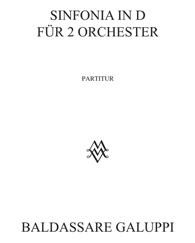 Sinfonia in D für 2 Orchester — Baldassare Galuppi