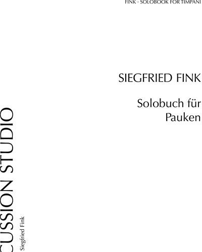 Solobook for Timpani, Vol. 1 — Various