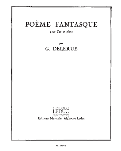 Poème Fantastique pour Cor et Piano — 乔治·德勒吕