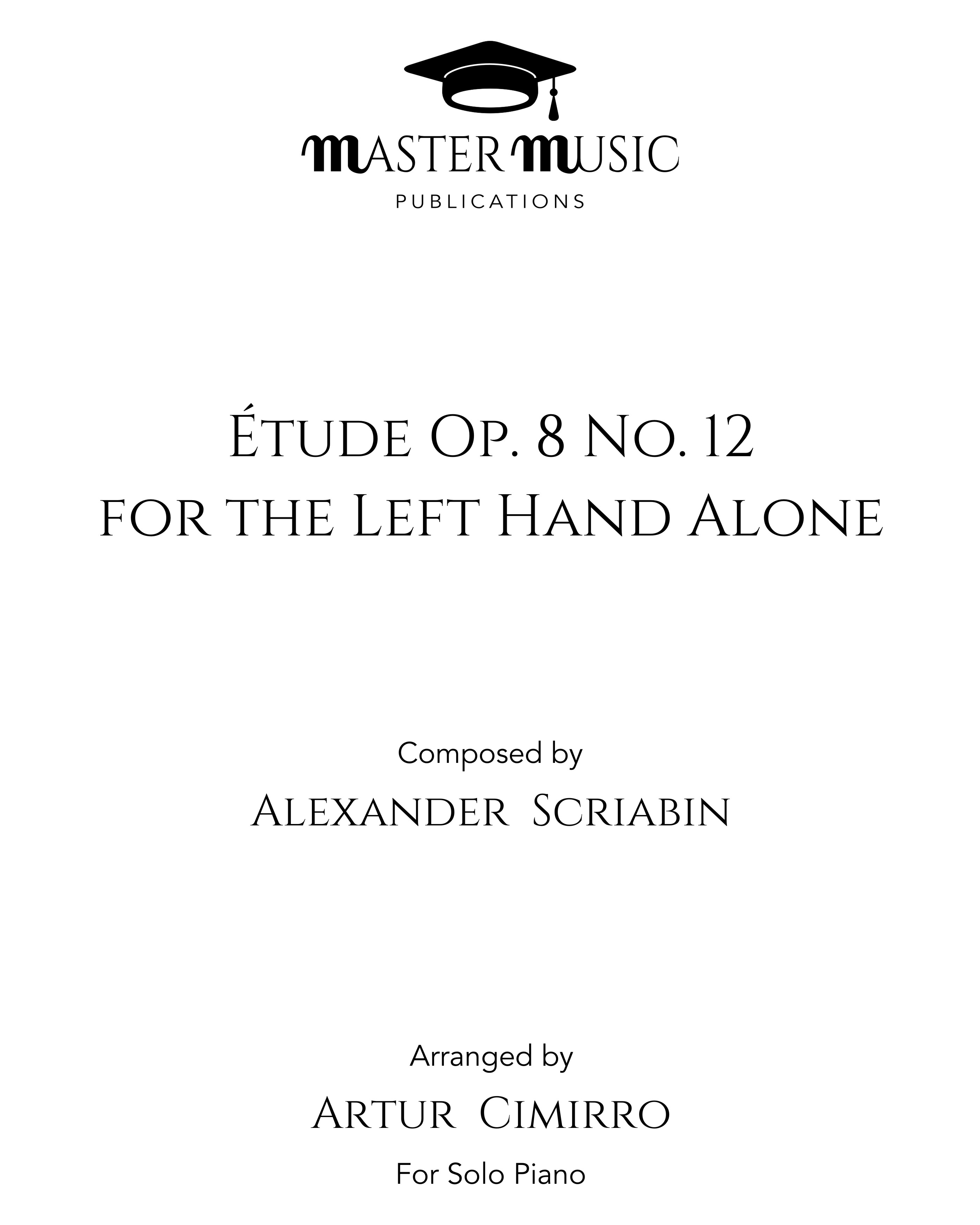 Étude in D-sharp minor, op. 8 No. 12 — 斯克里亚宾