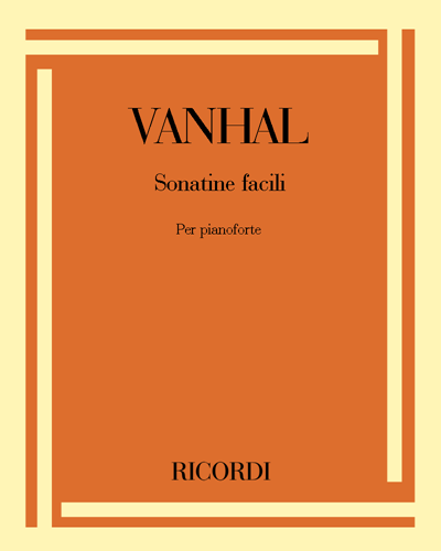 Sonatine facili — Jan Křtitel Vaňhal