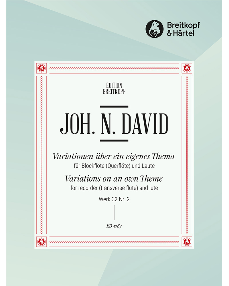 Variations on an Original Theme, op. 32 No. 2 — Johann Nepomuk David