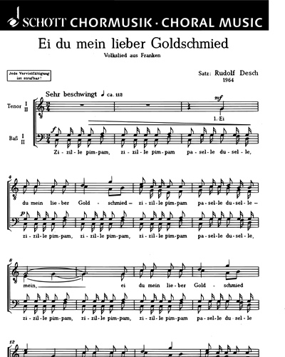 Ei, du mein lieber Goldschmied — Rudolf Desch