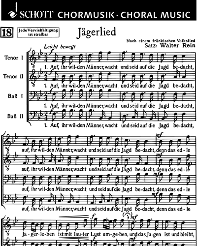 Jägerlied — Walter Rein