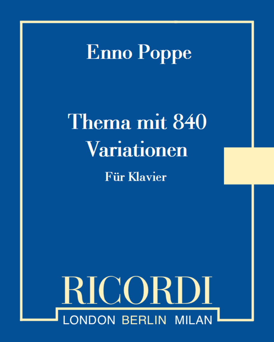 Thema mit 840 Variationen — Enno Poppe