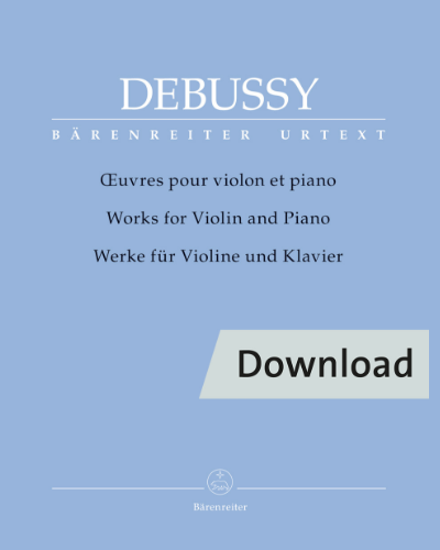 Works for Violin and Piano — 德彪西
