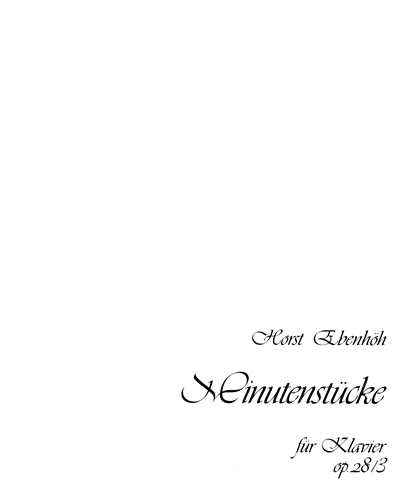 Minutenstücke — Horst Ebenhöh