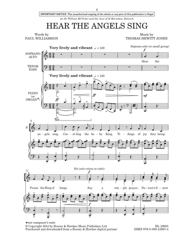 Hear the angels sing — Thomas Hewitt Jones
