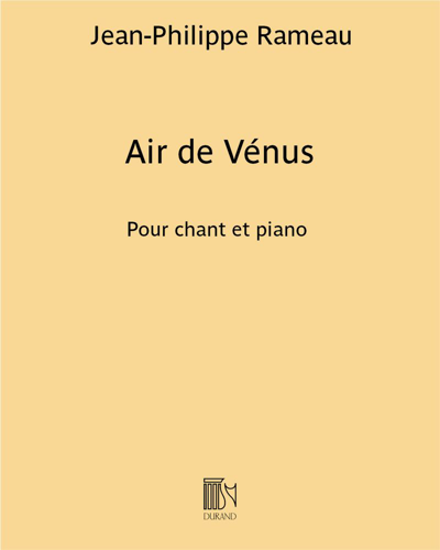 Air de Vénus (from 'Airs et duos d'opéras') — 拉莫