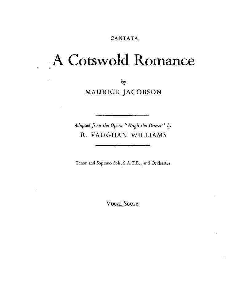 A Cotswold Romance — Ralph Vaughan Williams